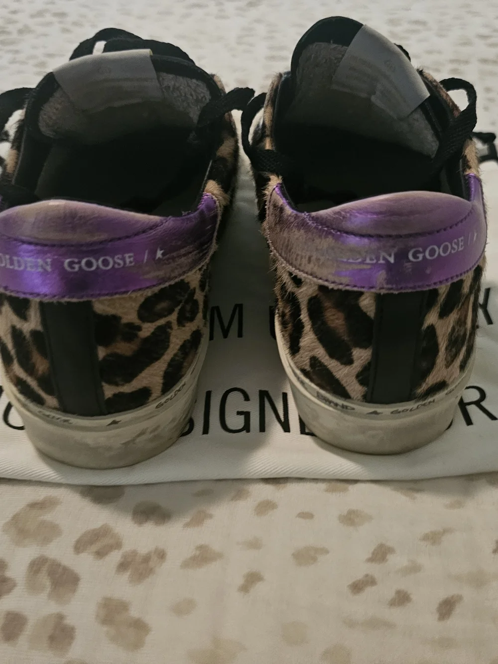 Golden Goose Hi Star Leopard Print Sneakers✨️
